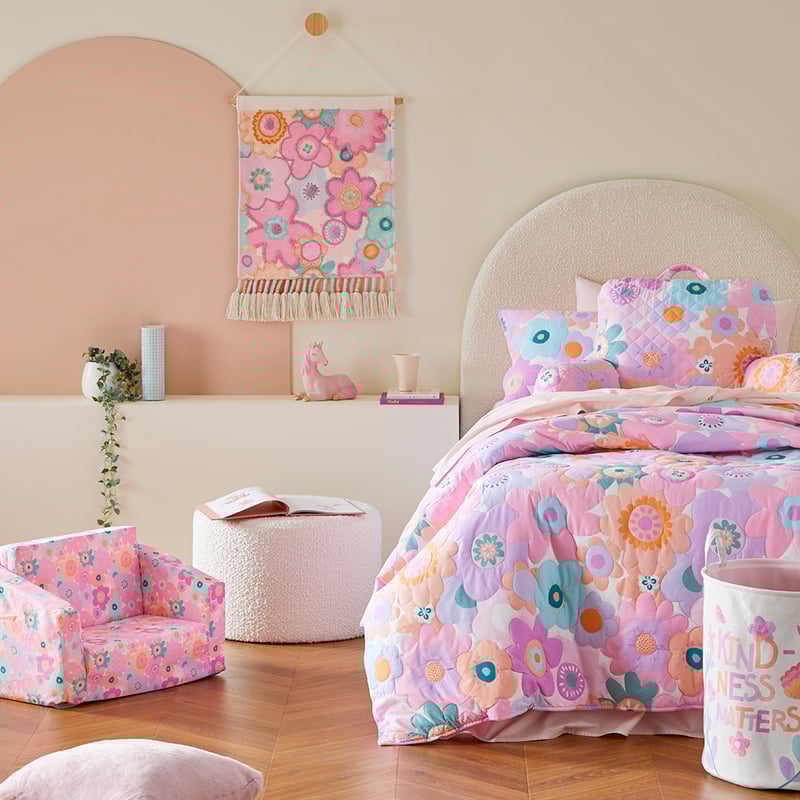 Poppy Floral Flip Out Sofa