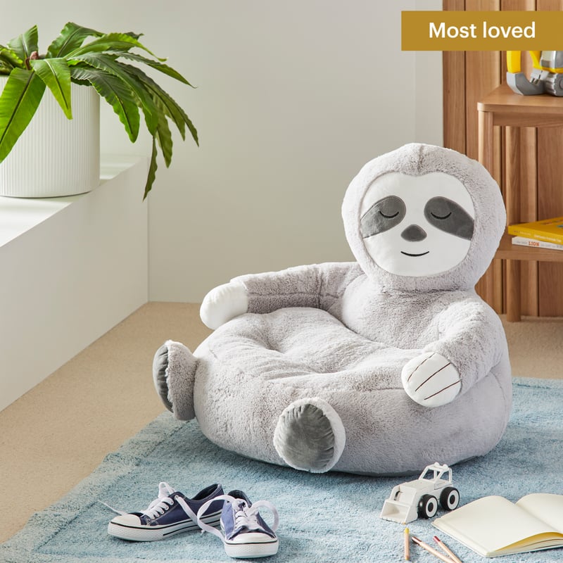 Animal Grey Sloth Cuddle Chair
