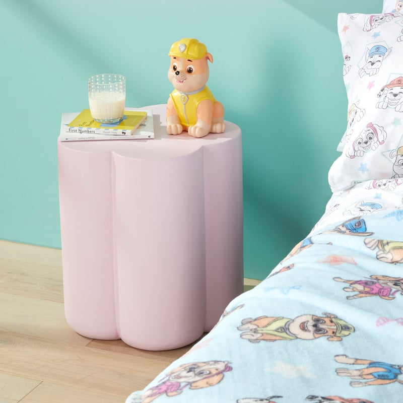 Daisy Shaped Lilac Side Table