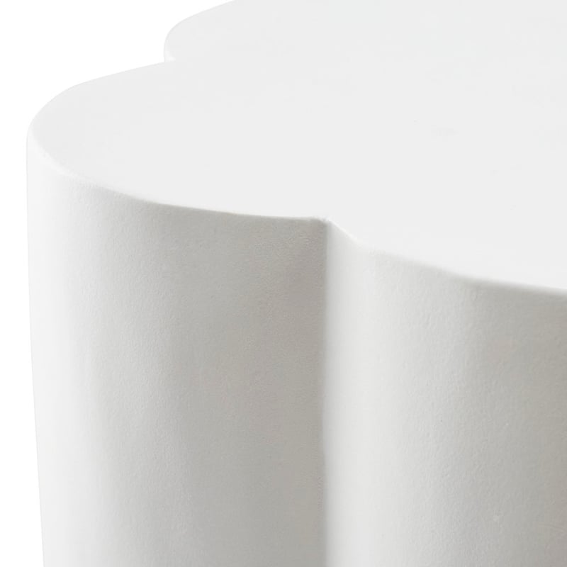 Daisy Shaped White Side Table