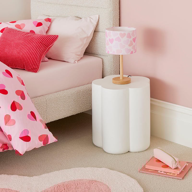 Daisy Shaped White Side Table