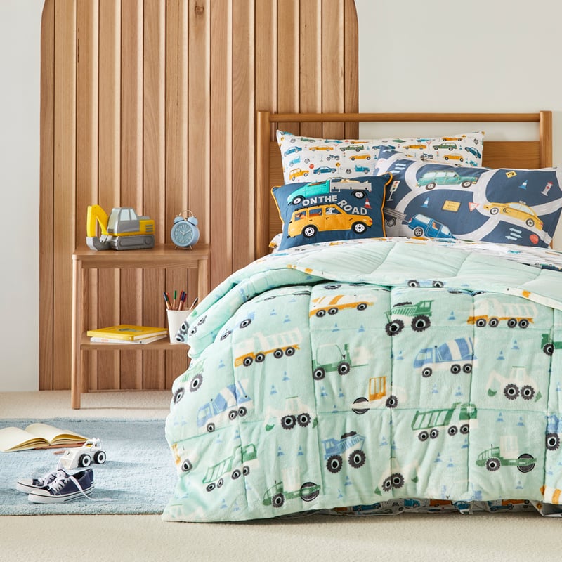 Super Cuddly Tough Trucks Blanket