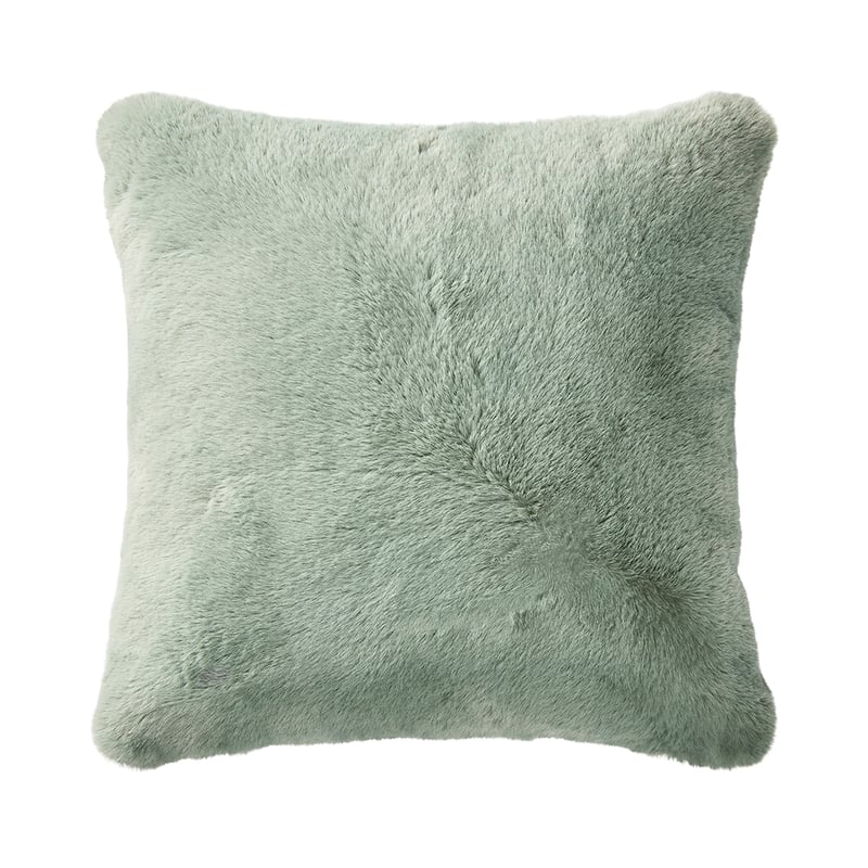 Faux Eucalyptus Rabbit Fur Cushion