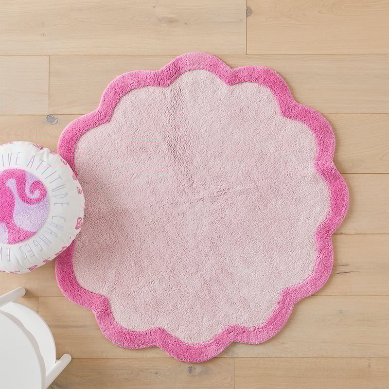 Reece Pink Scallop Rug
