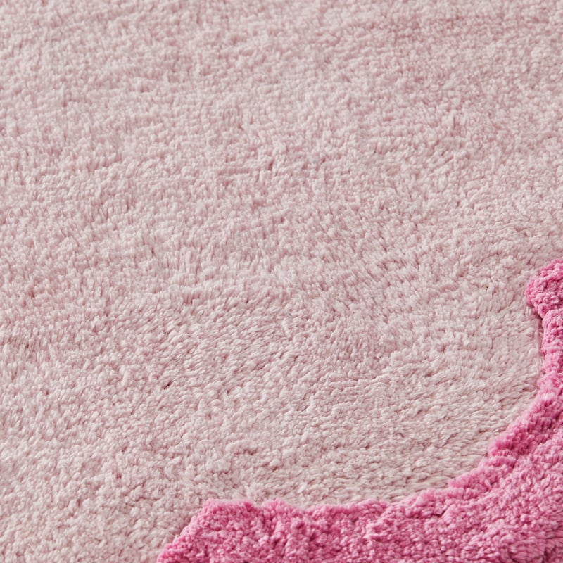 Reece Pink Scallop Rug