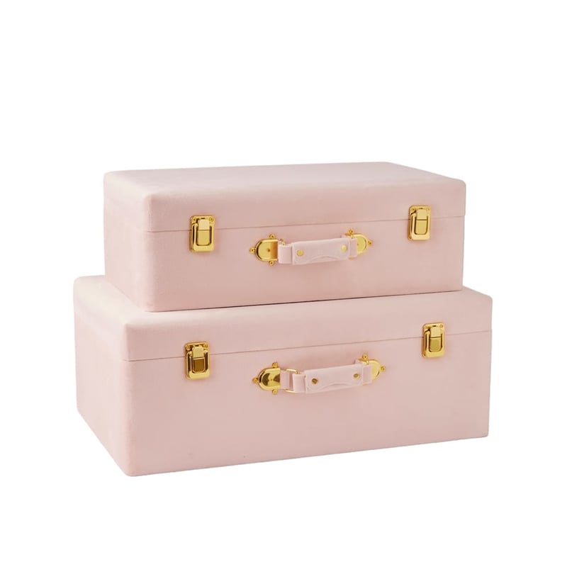 Keepsake Pink Lottie Floral Suitcases Set of 2