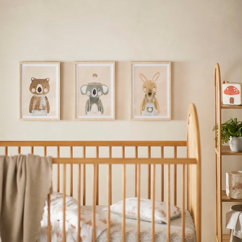 Nursery Wombat Buddy Wall Art