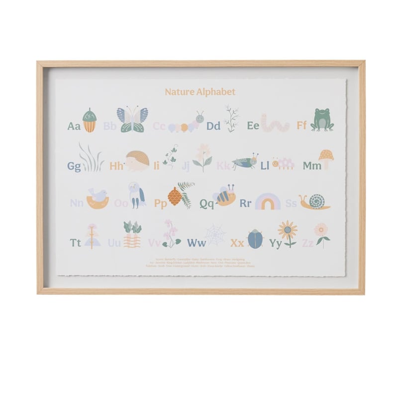 Nursery Pure Nature ABC Wall Art