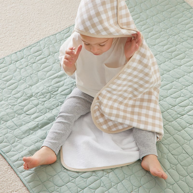 Gingham Nursery Towel Set  