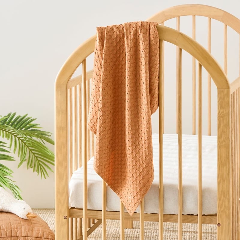 Bobbi Bamboo Cotton Waffle Biscuit Baby Blanket