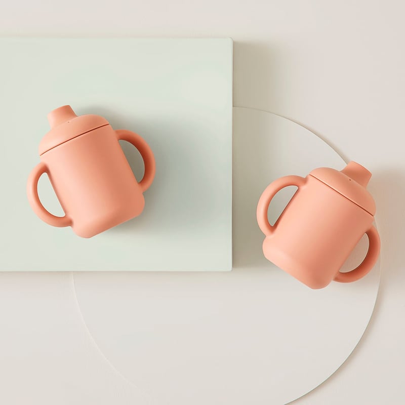 Silicon Clay Meal Time Collection Sippy Cup 2 Pack