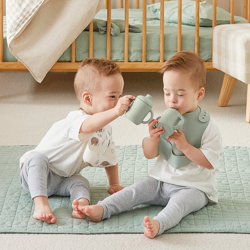 Silicon Sage Meal Time Collection Sippy Cup 2 Pack