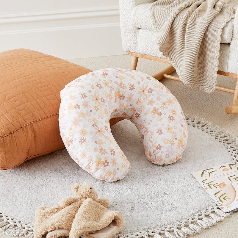 Dahlia Floral Natural Nursing Pillow