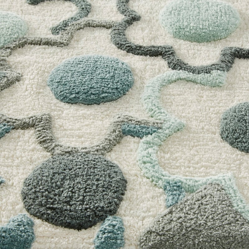 Daisy Seafoam Ombre Bath Mat