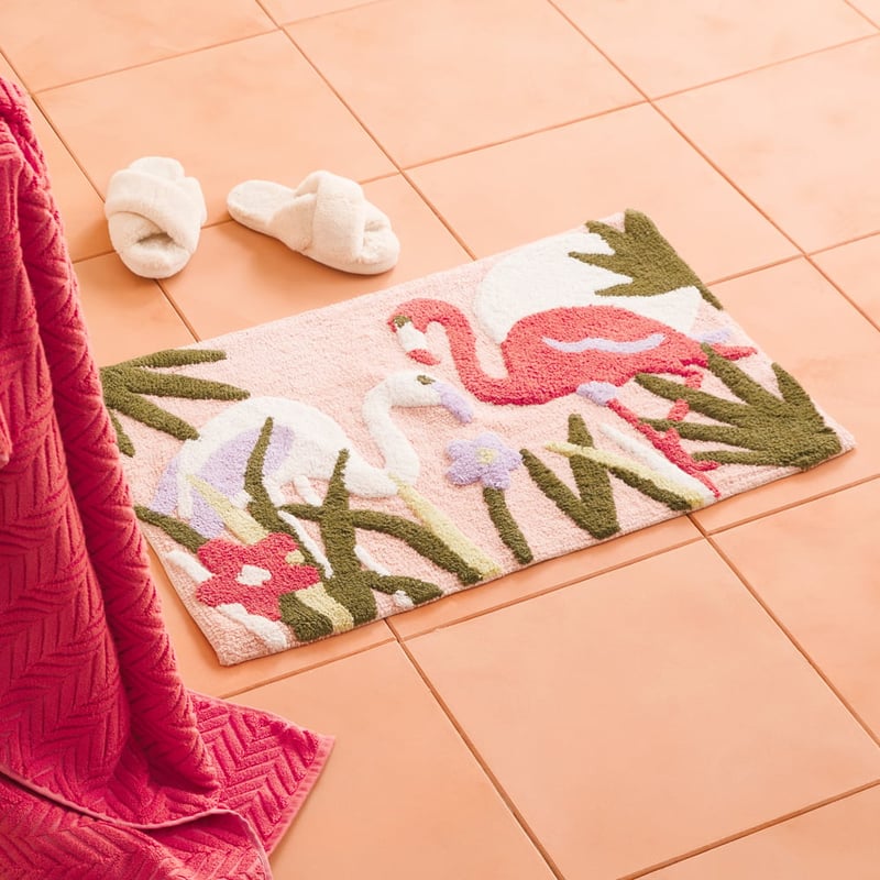 Sunset Flamingo Apricot Ice Multi Bath Mat