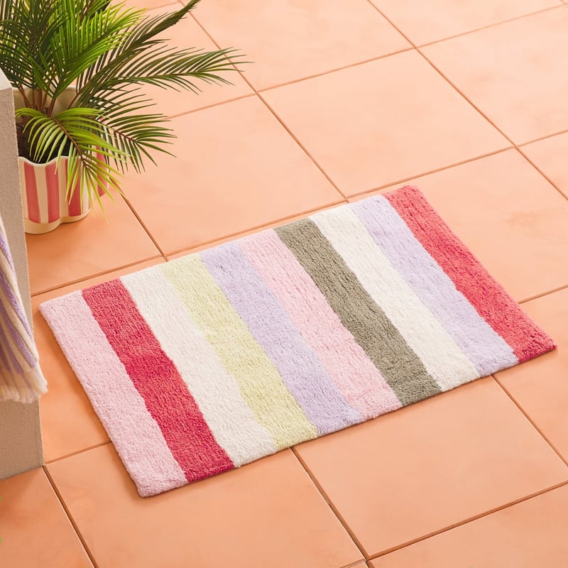 Fiesta Multi Stripe Bath Mat