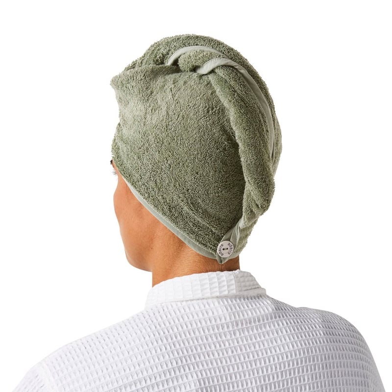 Navara Solid Pine Bamboo Cotton Hair Towel Wrap