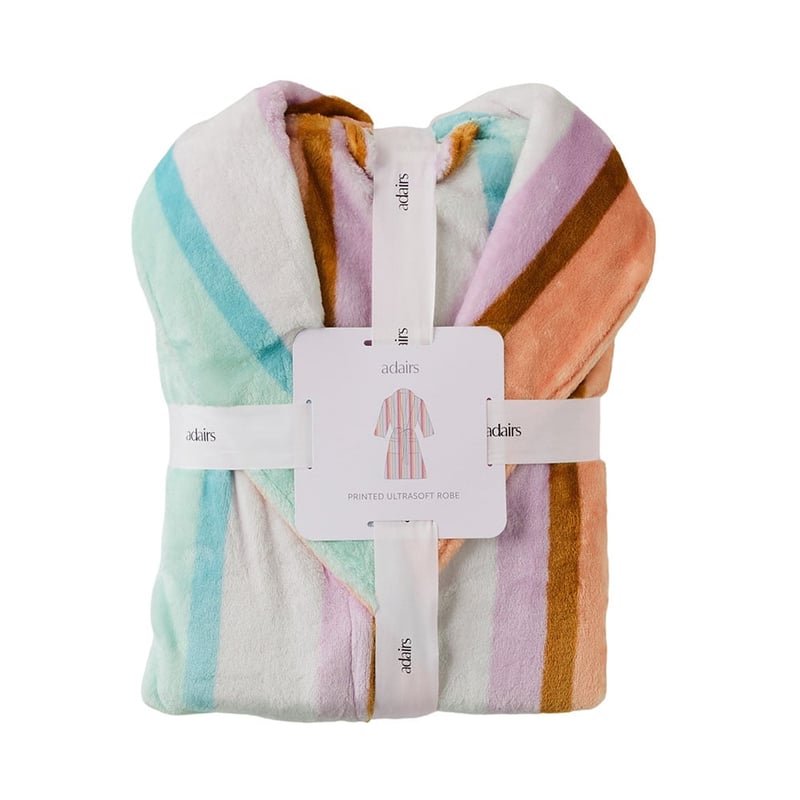 Printed Ultra Soft Neapolitan Multi Stripe Robe