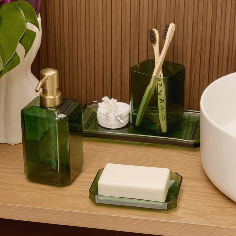 Cancun Green Bathroom Accessories