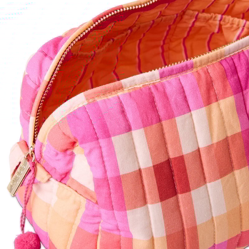 Fiesta Check Cosmetic Bag