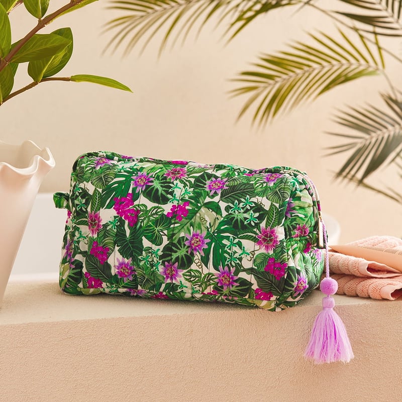 Passion Flower Cosmetic Bag