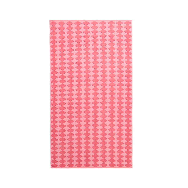 Terry Textured Strawberry Beach Towel