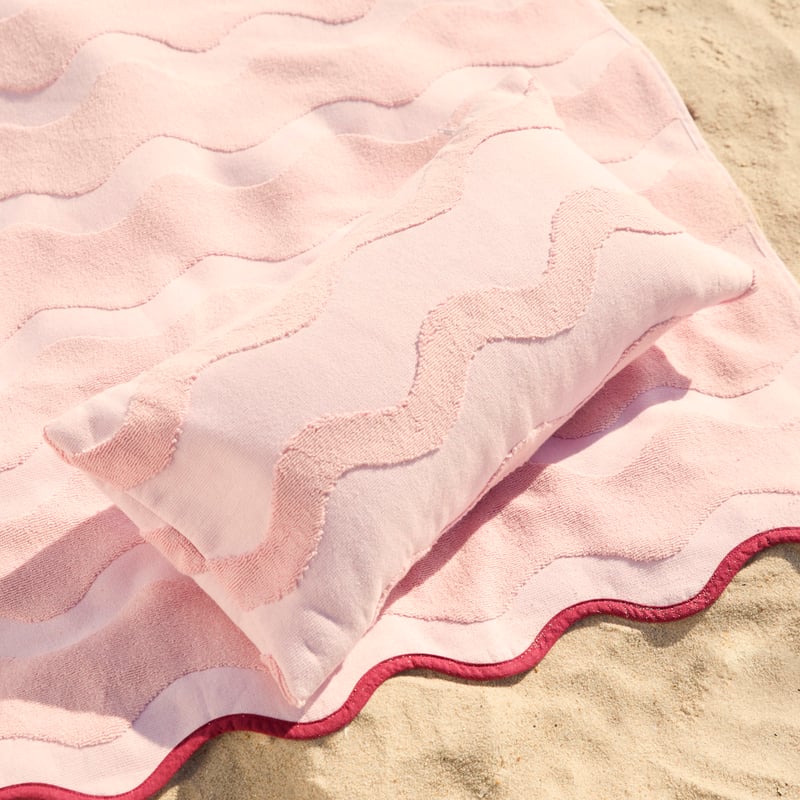 Pink Inflatable Beach Pillow