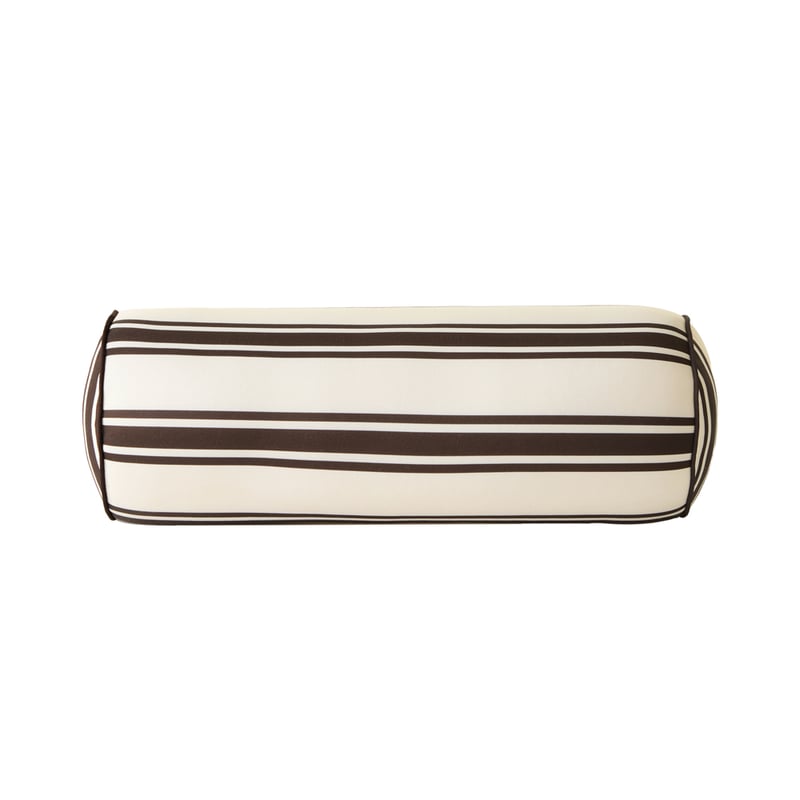 Black Stripe Cylinder Beach Pillow