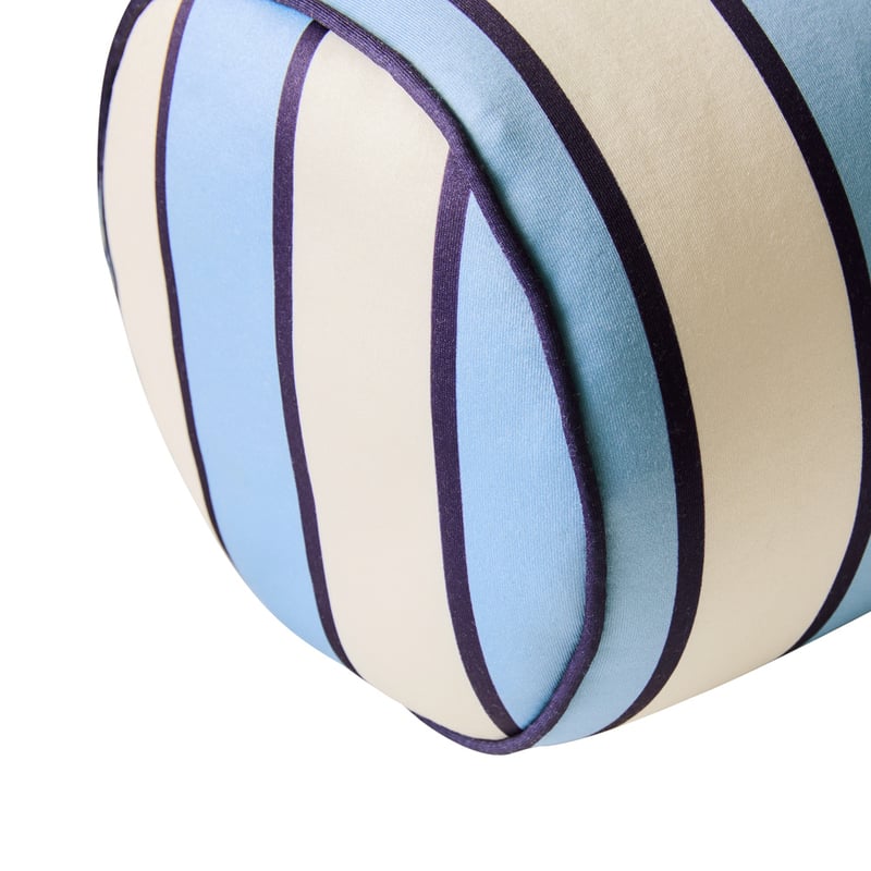 Blues Stripe Cylinder Beach Pillow