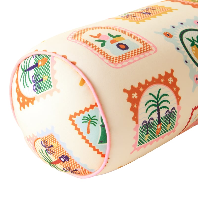 Holiday Stamp Multi Cylinder Beach Pillow