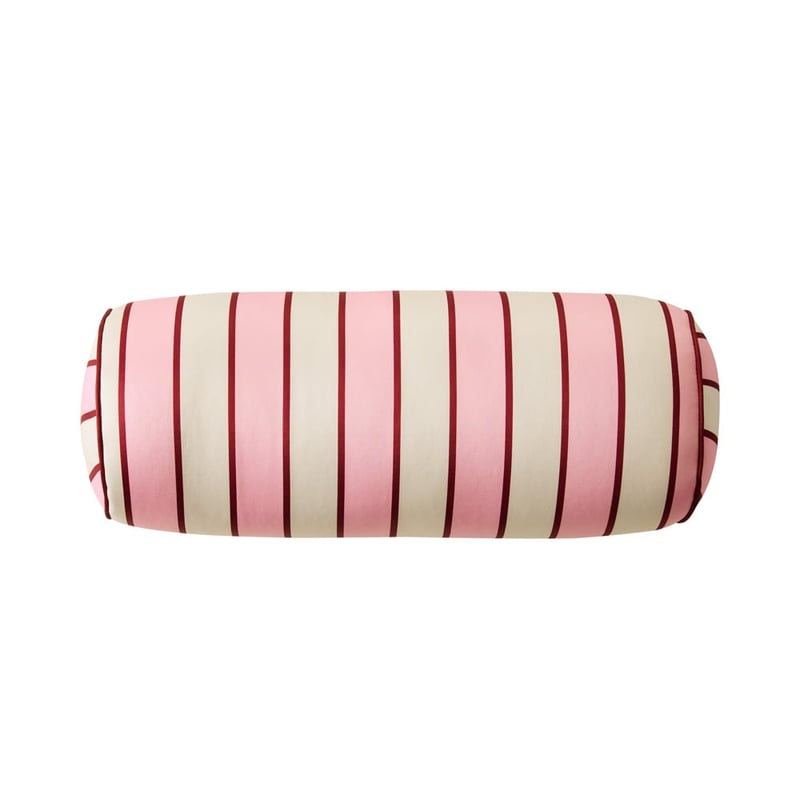 Pinks Stripe Cylinder Beach Pillow