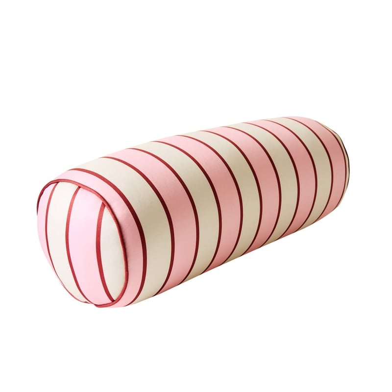 Pinks Stripe Cylinder Beach Pillow