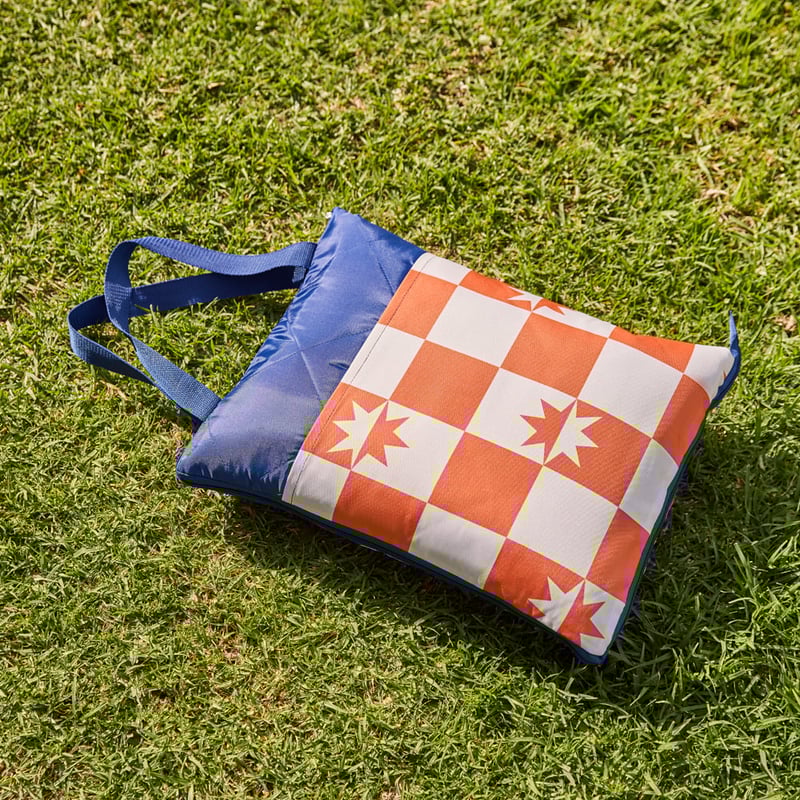 Star Check Large Picnic Rug