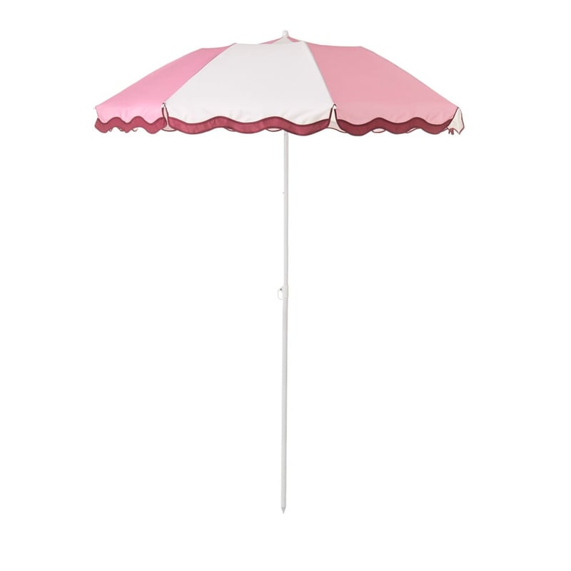 Pink & Natural Beach Umbrella