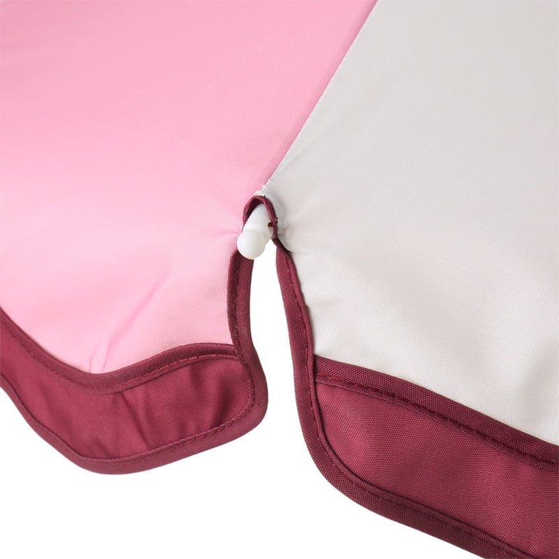 Pink & Natural Beach Umbrella