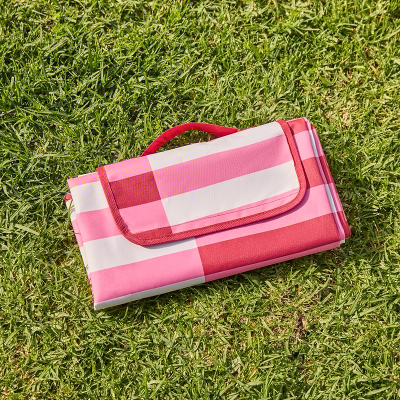 Pinks Stripe Picnic Rug
