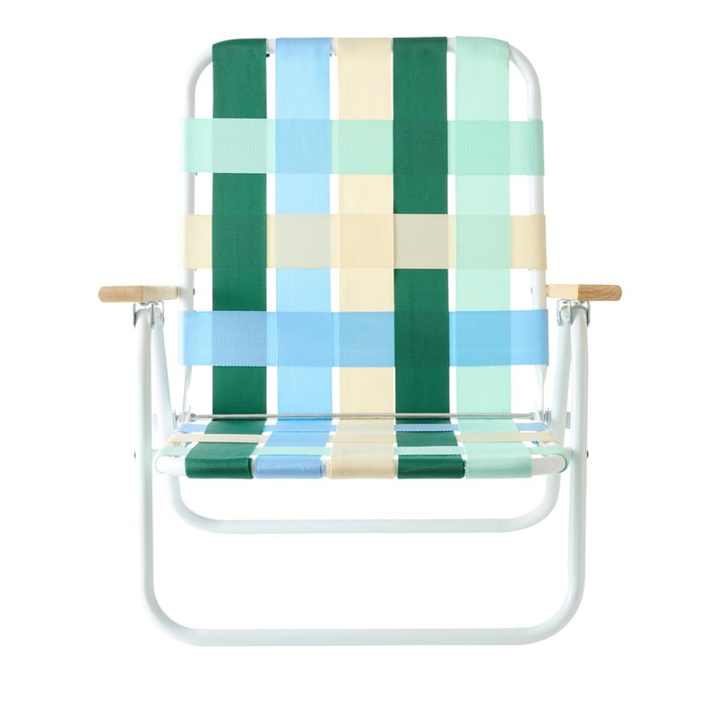 Green Multi Strap Woven Beach Chair