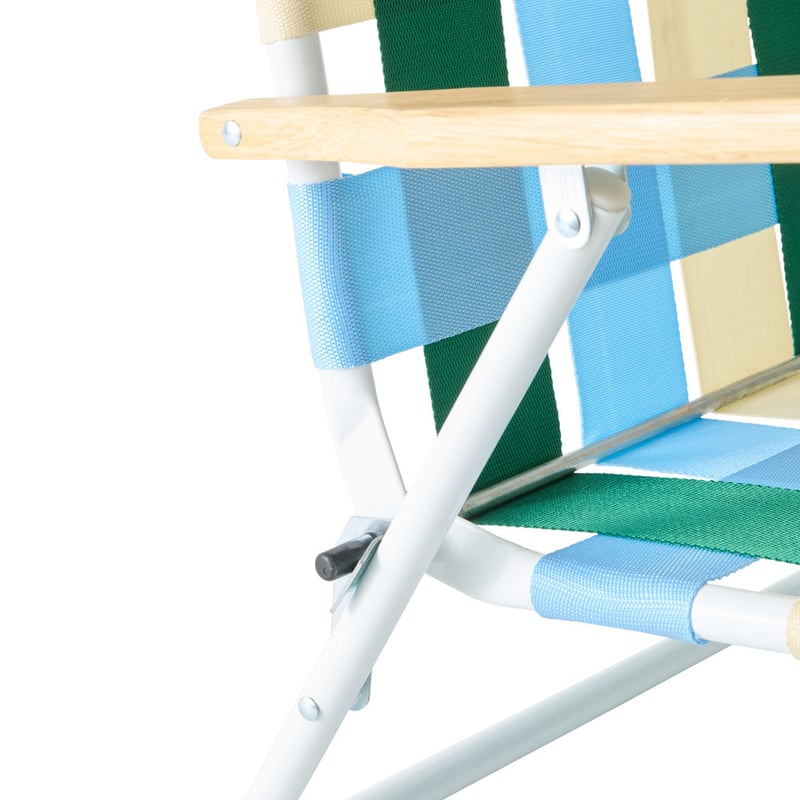 Green Multi Strap Woven Beach Chair