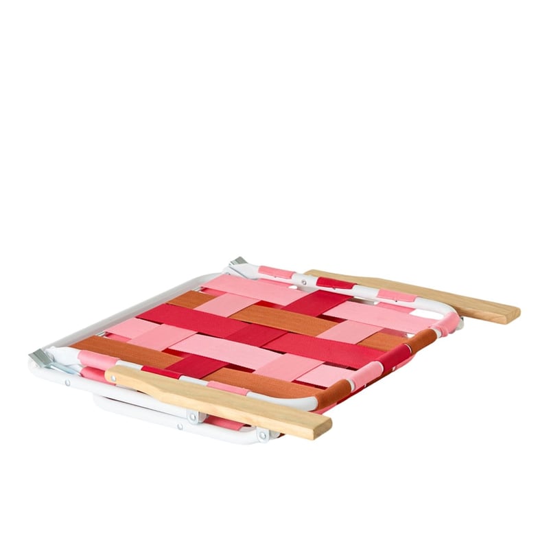 Pink Multi Strap Woven Beach Chair
