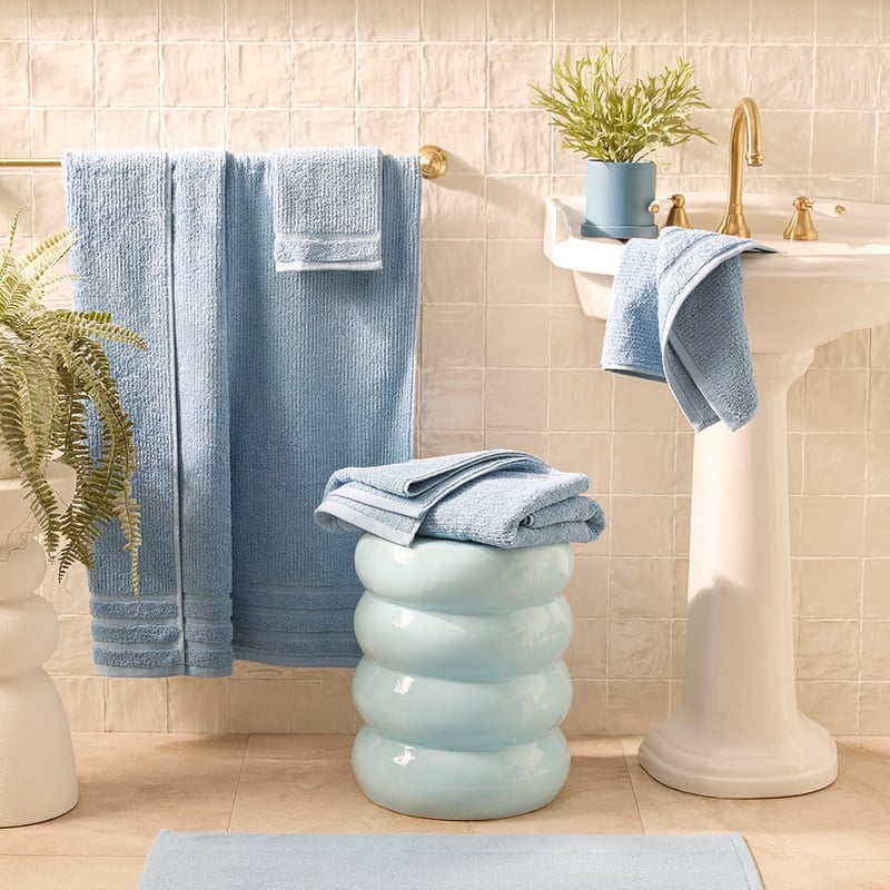 Flinders Chambray Blue Towel Range