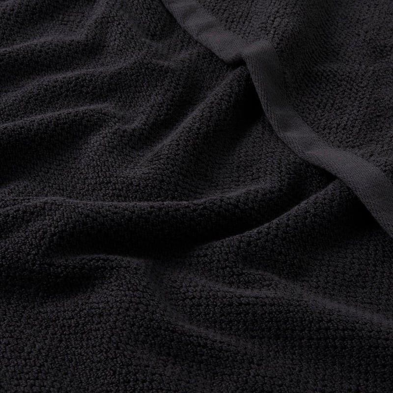 Comfort Collection Black Textured Towel Range