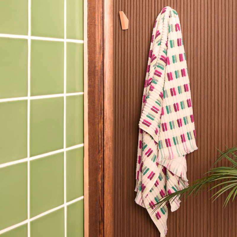 European Willow Magenta Multi Turkish Cotton Towel Range