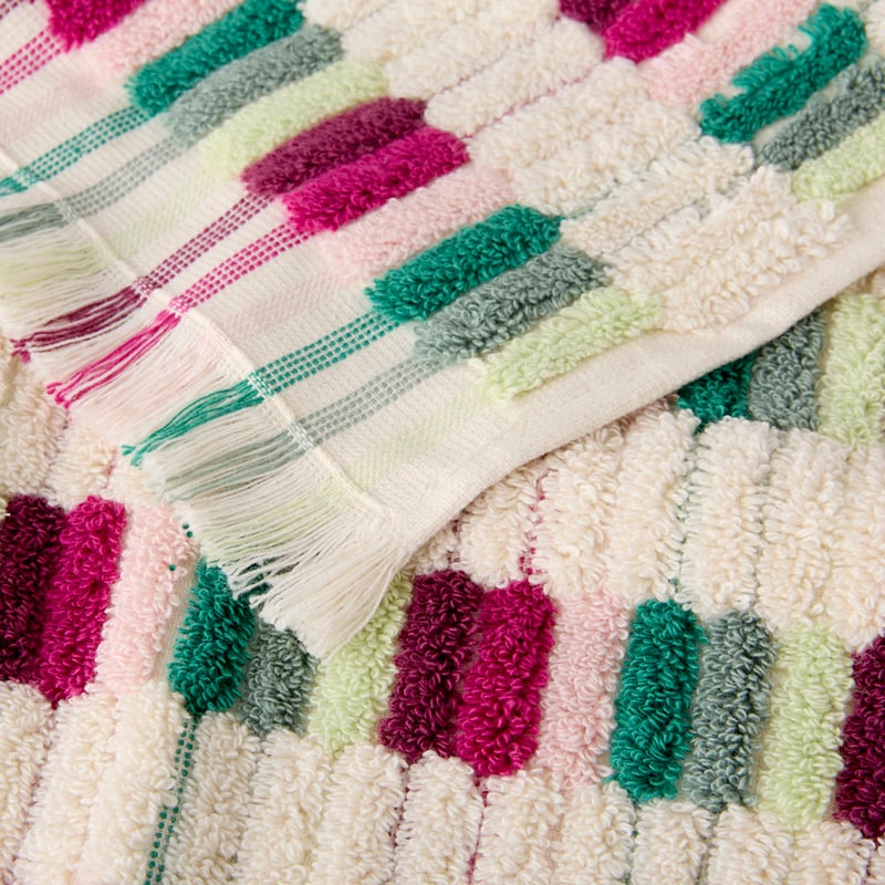 European Willow Magenta Multi Turkish Cotton Towel Range