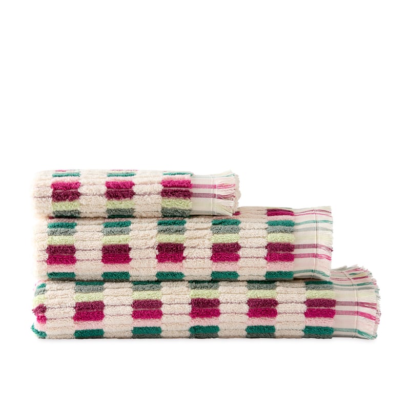 European Willow Magenta Multi Turkish Cotton Towel Range