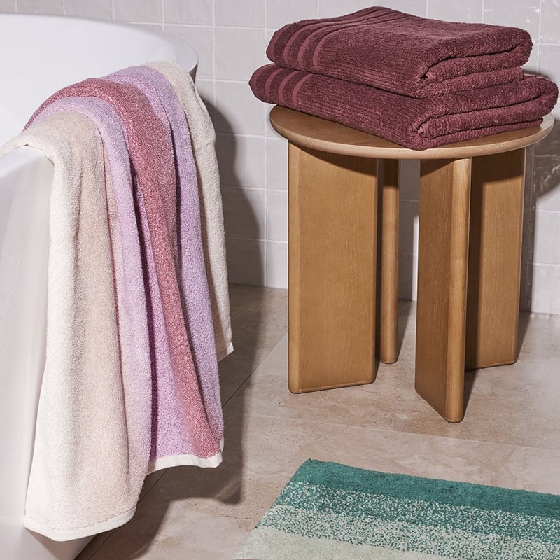 Bella Grape Ombre Towel Range