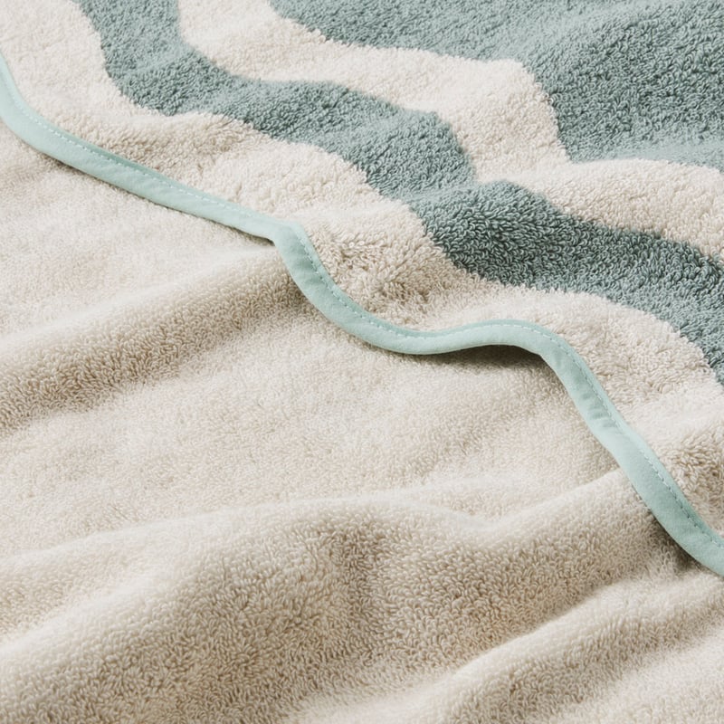 Harriet Seafoam Scallop Towel Range