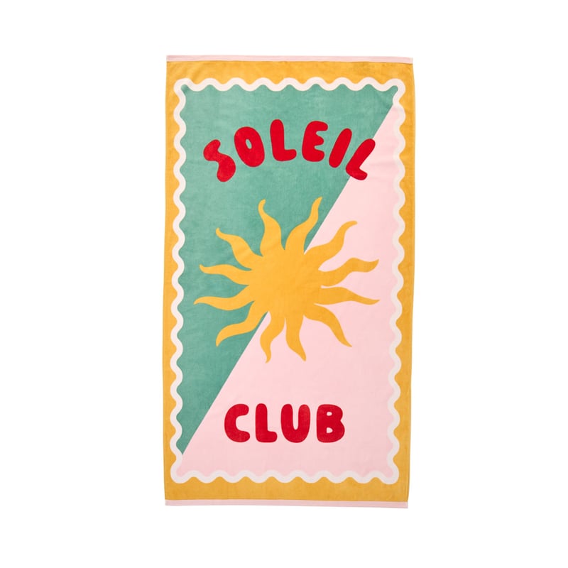 Luxe Velour Soleil Club Beach Towel