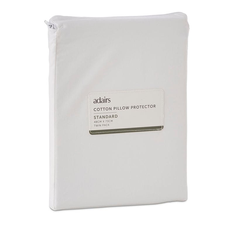Cotton Pillow Protectors Twin Pack