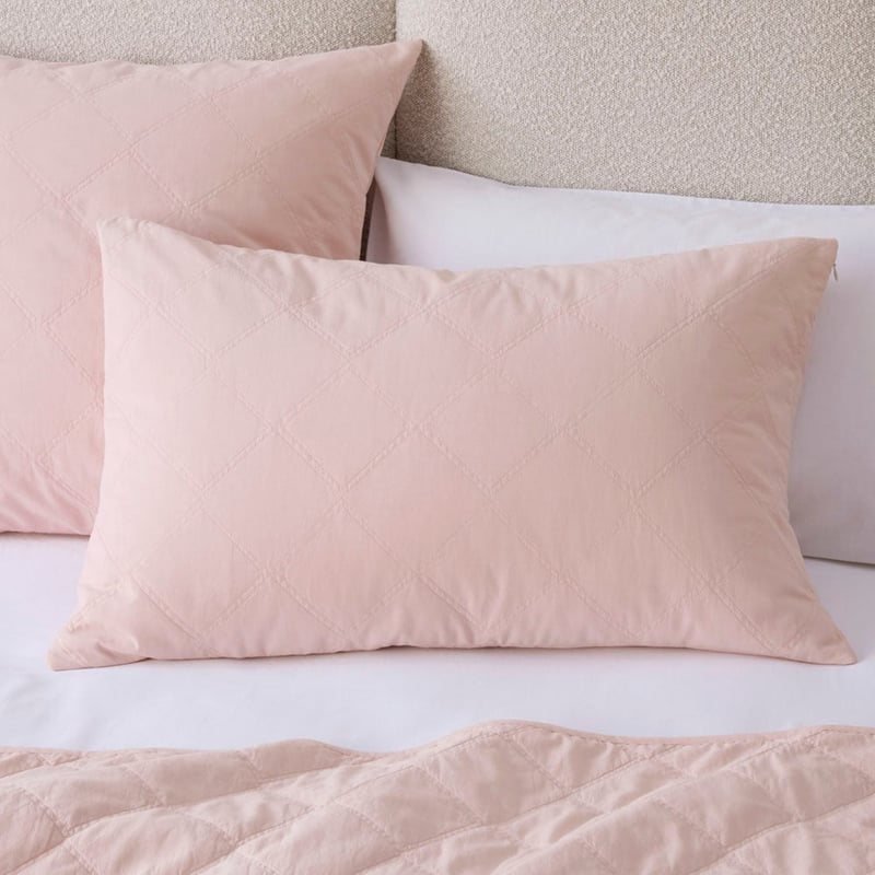 Stonewashed Cotton Blossom Quilted Coverlet Separates