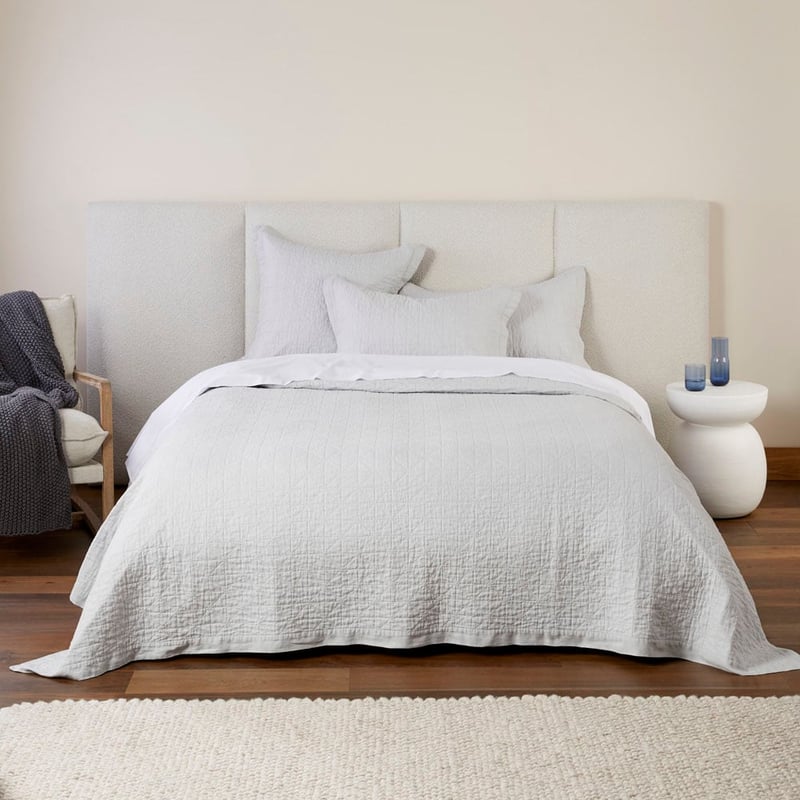 Vintage Washed Glacier Quilted Coverlet Separates